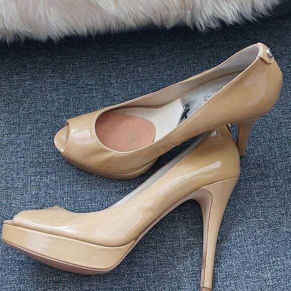 Michael Kors Platform Peeptoe Heels size 9 - Picture 4 of 12
